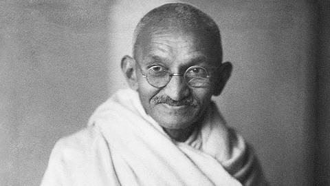 Vĩ nhân của nhân dân Ấn Độ Mahatma Gandhi.